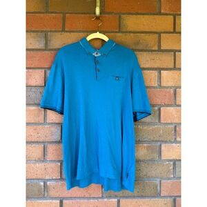 TED BAKER Polo Shirt‎ Short Sleeve | Blue | Mens Size 7 XXXL 3XL